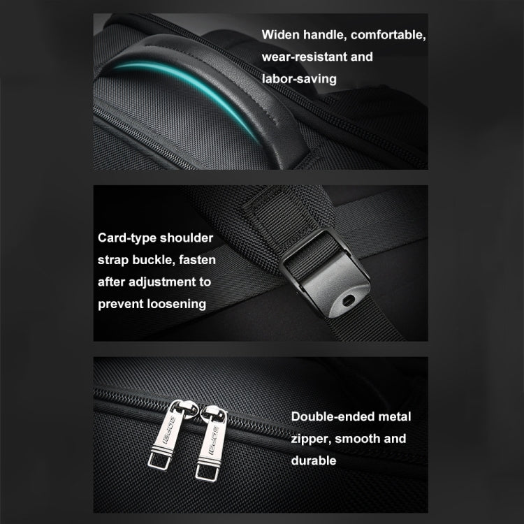 Bopai 61-19011 Large Capacity Waterproof Travel Laptop Backpack With USB+Type-C Port