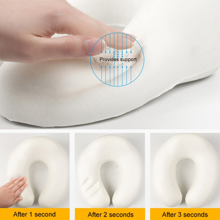 Hooded U-Shaped Memory Foam Pillow Portable Travel Neck Care Pillow