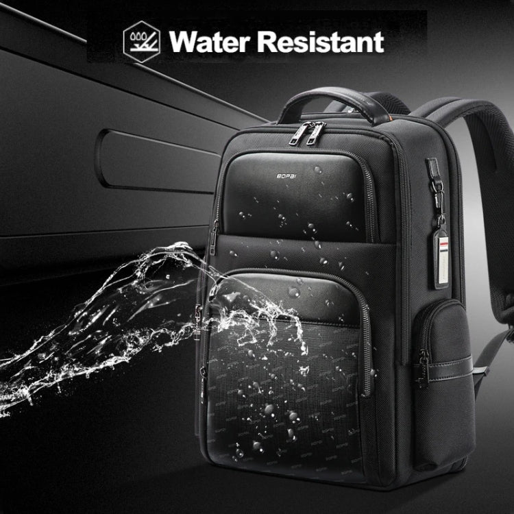 Bopai 61-91911 Large Capacity Business Waterproof Laptop Backpack With USB+Type-C Port