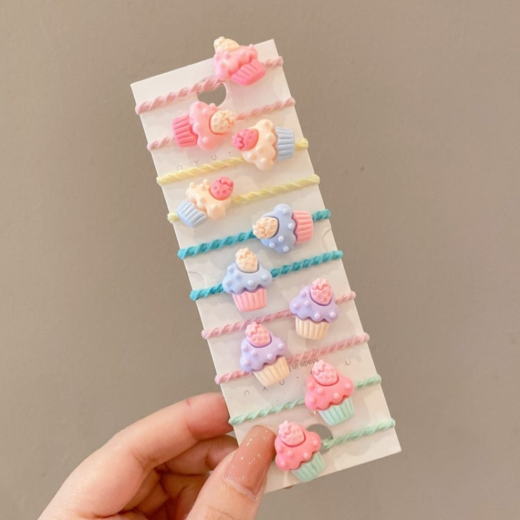 10pcs /Set Children Lovely Hair Bands Ring Baby Small Unbreakable Hair Headband
