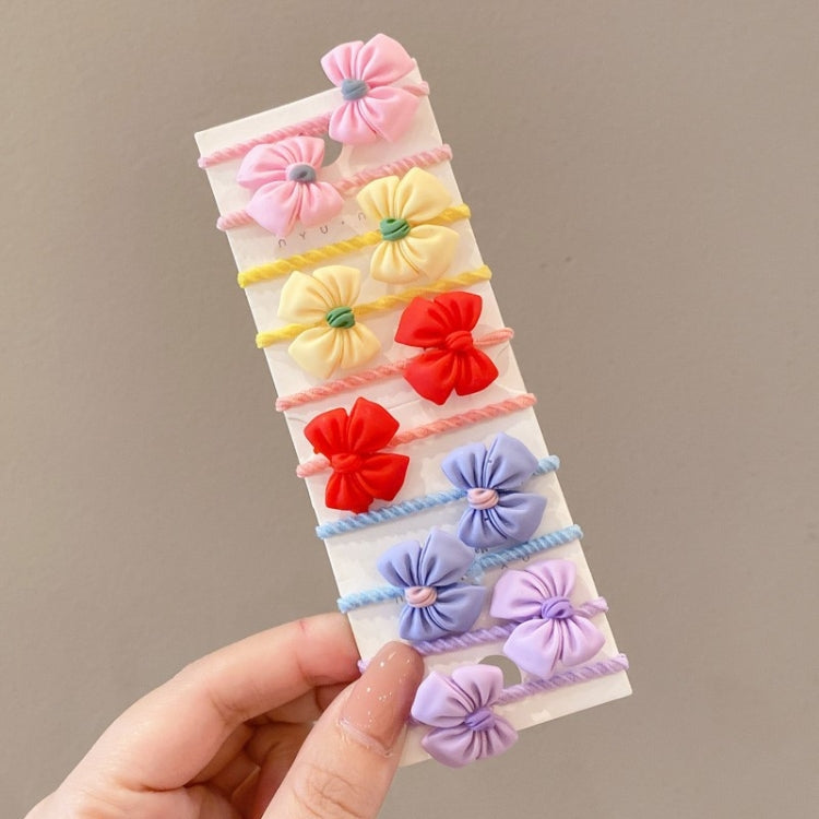 10pcs /Set Children Lovely Hair Bands Ring Baby Small Unbreakable Hair Headband