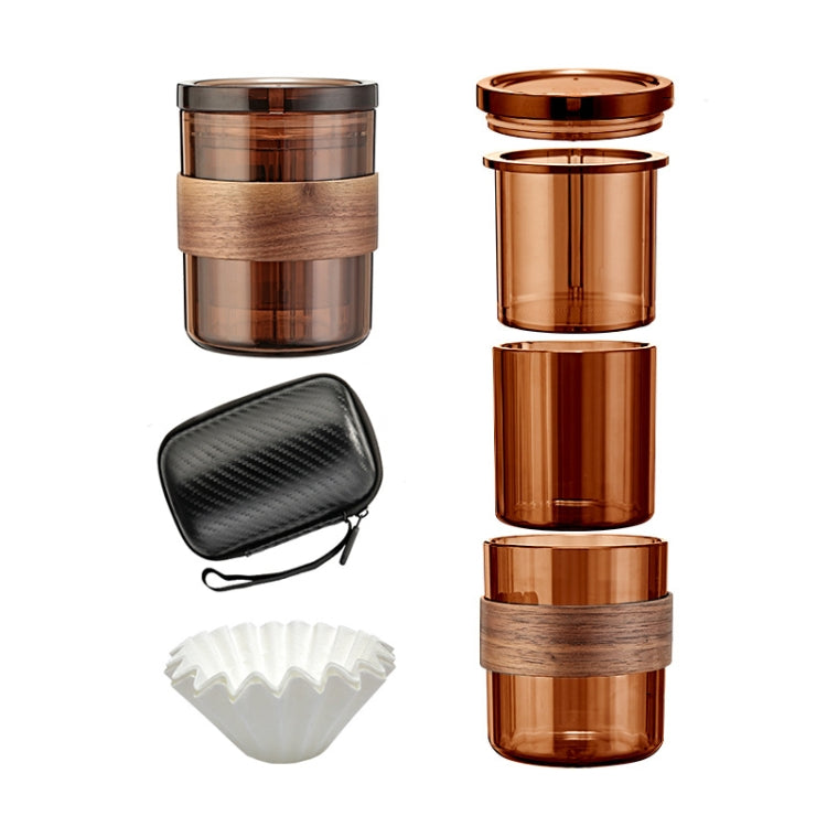 3 In 1 Pour Over Coffee Maker with Filter Cup for Camping Travel Office