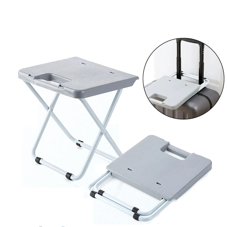 Portable Folding Stool Iron Frame Legs Lightweight Collapsible Chair