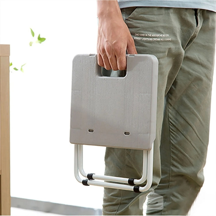 Portable Folding Stool Iron Frame Legs Lightweight Collapsible Chair