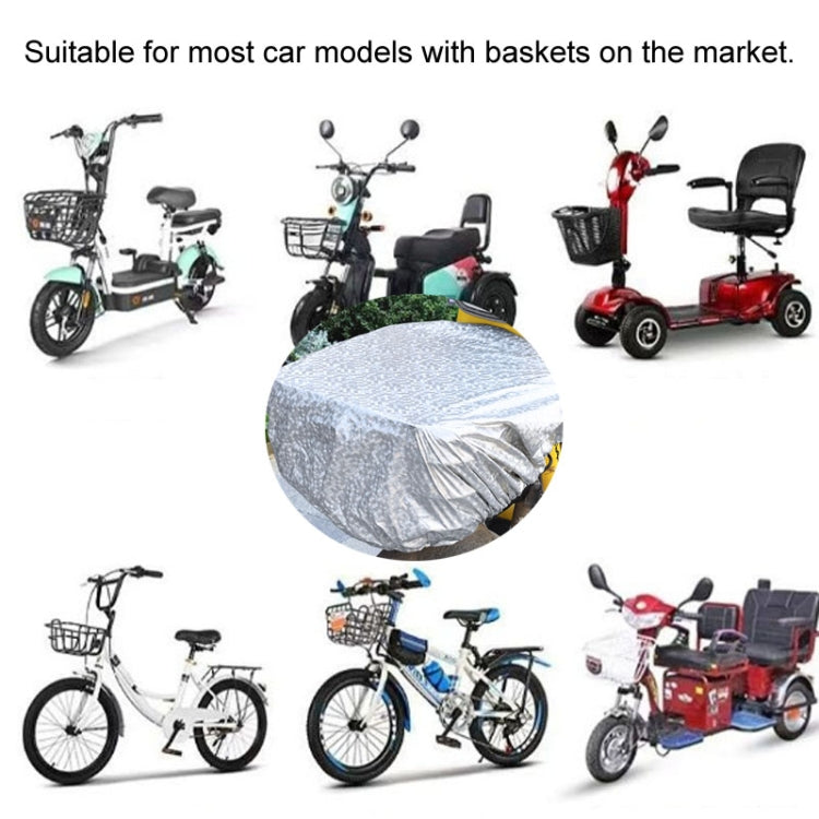 Battery Car Front Basket Rain Cover Bicycle Basket Waterproof Bag Universal