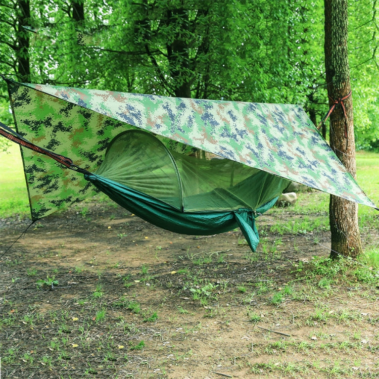 250 x 120cm Anti-mosquito Hammock and Tarp Set Waterproof Sunshade Camping Supplies