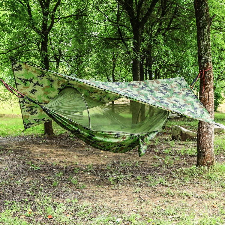 250 x 120cm Anti-mosquito Hammock and Tarp Set Waterproof Sunshade Camping Supplies