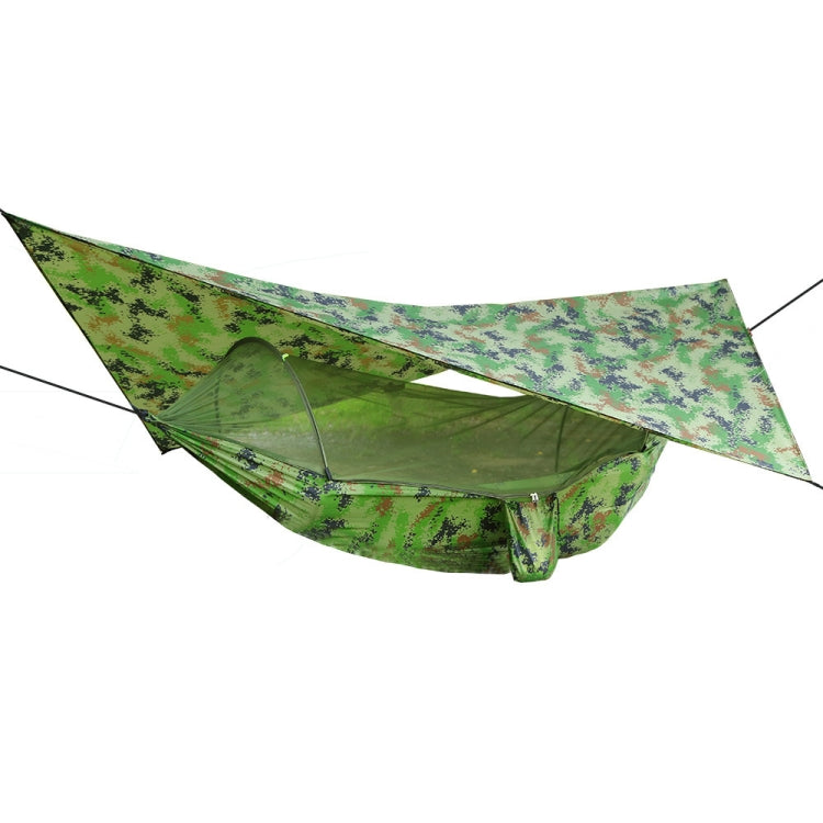 250 x 120cm Anti-mosquito Hammock and Tarp Set Waterproof Sunshade Camping Supplies