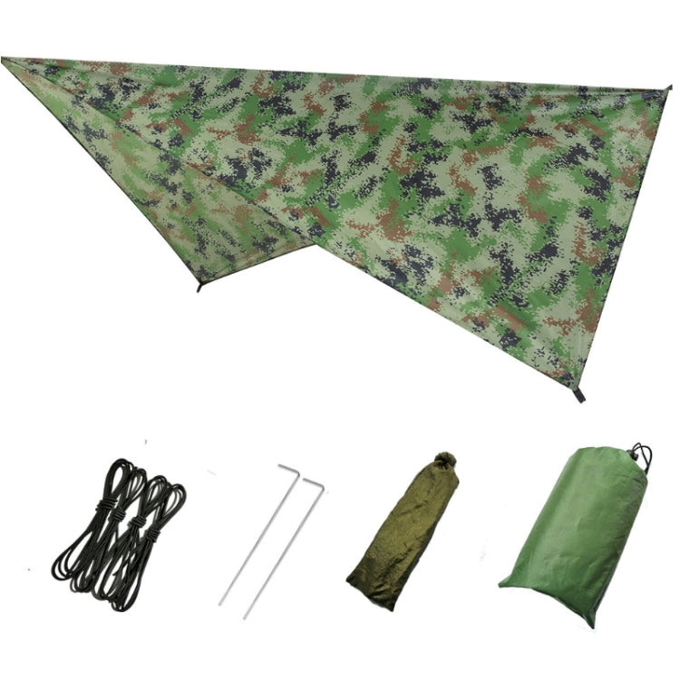 250 x 120cm Anti-mosquito Hammock and Tarp Set Waterproof Sunshade Camping Supplies
