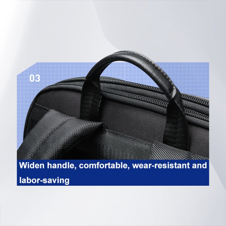 Bopai 61-122579 Large Capacity Hard Shell Password Lock Waterproof Business Laptop Backpack