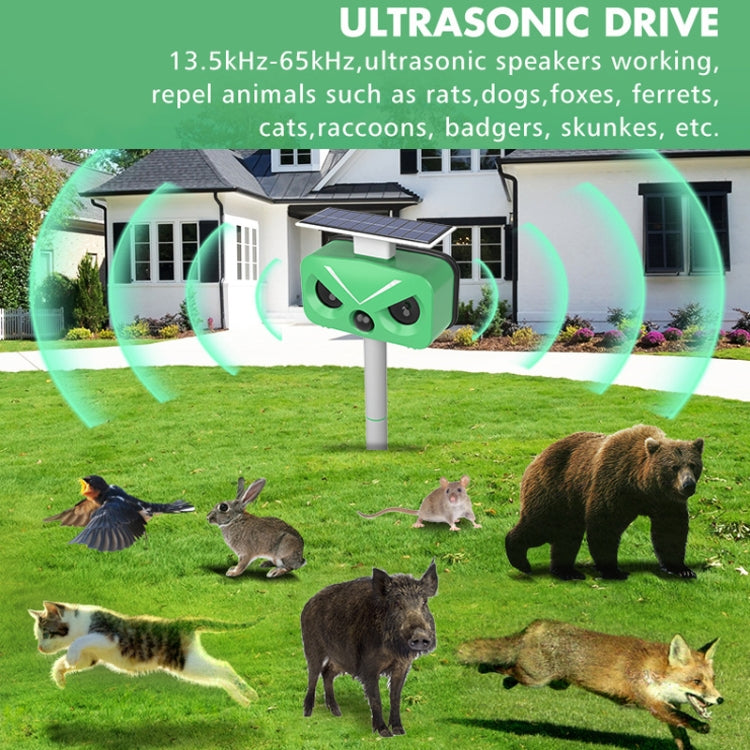 Outdoor Solar Animal Repeller Multi-functional Bird/Cat/Rat Repeller