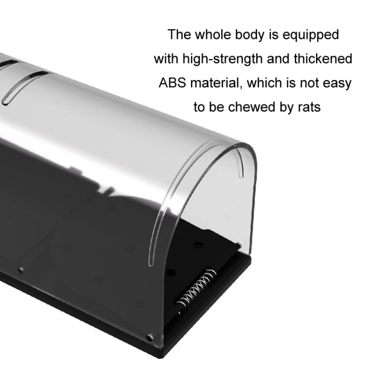 Household Transparent Plastic Highly Sensitive Automatic Pedal Mousetrap