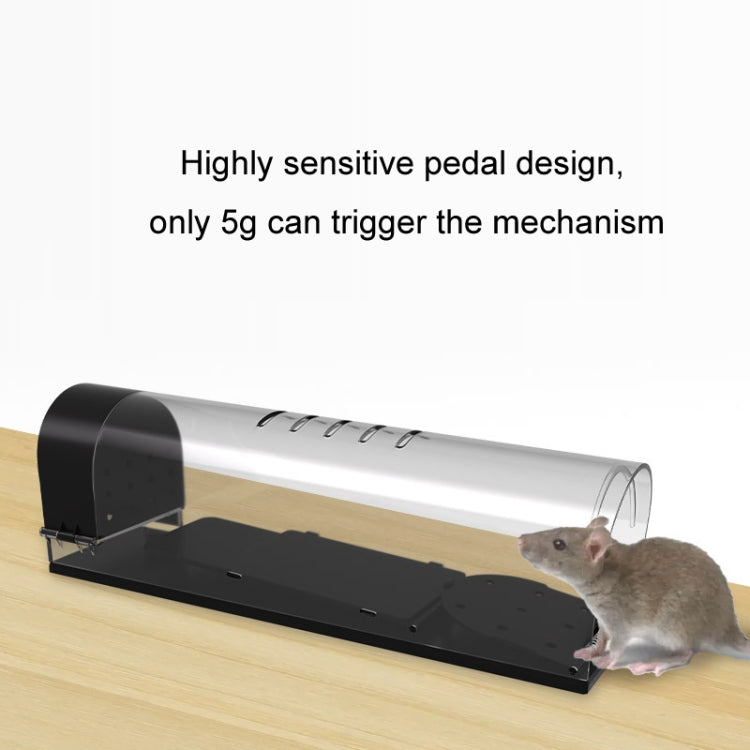 Household Transparent Plastic Highly Sensitive Automatic Pedal Mousetrap