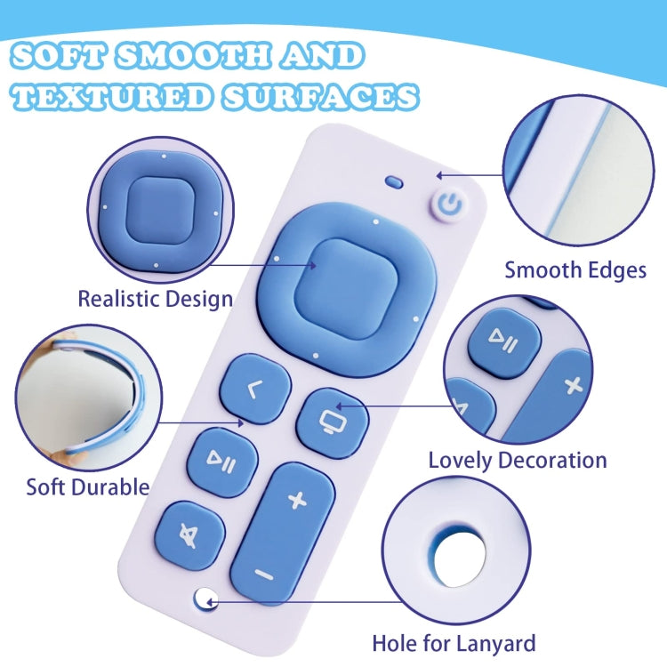 Baby Simulation Silicone Remote Control Can Press Tooth Glue Preventing Eating Hands Teething Stick