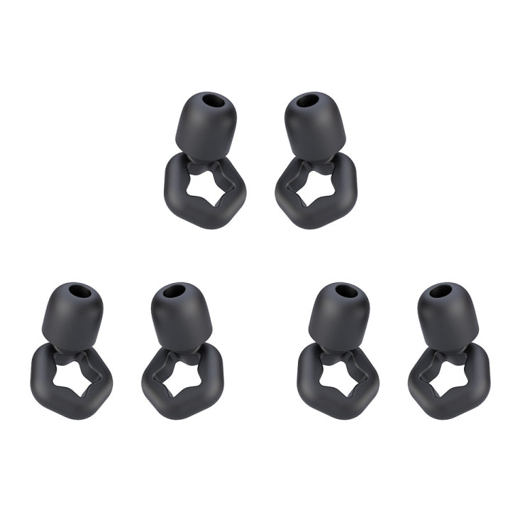 3pairs /Set Sleep Anti-noise Soundproof Earplugs Noise Reducing Swimming Silicone Earplugs