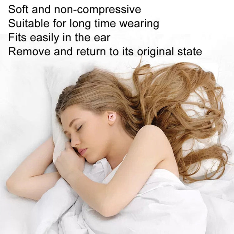 3pairs /Set Sleep Anti-noise Soundproof Earplugs Noise Reducing Swimming Silicone Earplugs