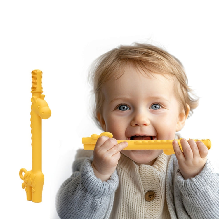 Baby Deer Toys Food Teething Sticks Silicone Giraffe