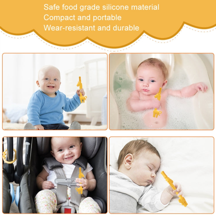 Baby Deer Toys Food Teething Sticks Silicone Giraffe