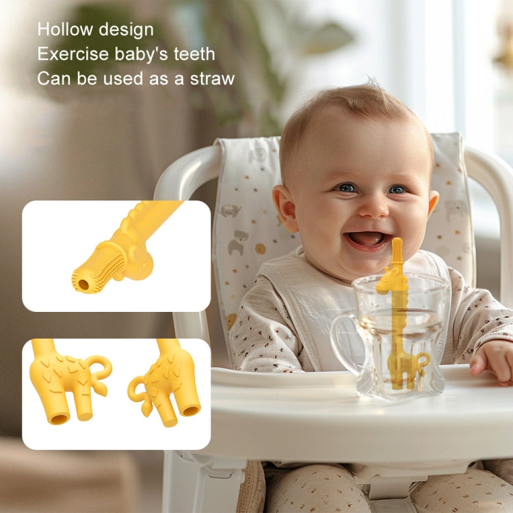 Baby Deer Toys Food Teething Sticks Silicone Giraffe