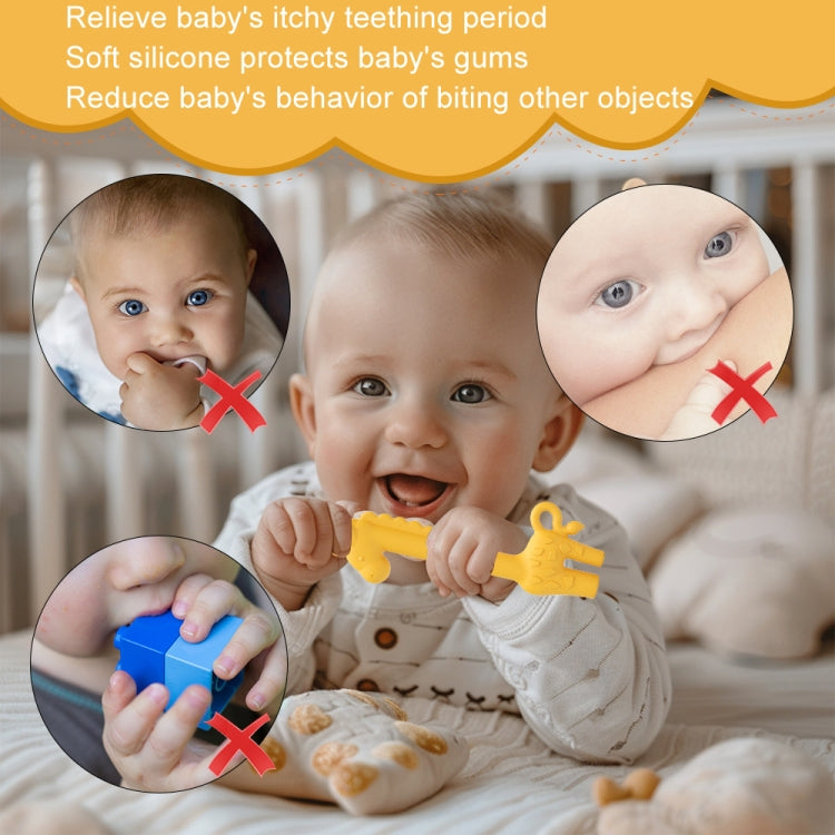 Baby Deer Toys Food Teething Sticks Silicone Giraffe