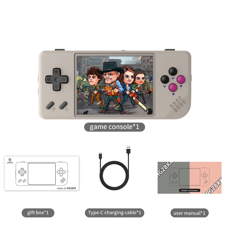 ANBERNIC RG28XX Retro Handheld Game Console 2.83-Inch IPS Screen Linux OS