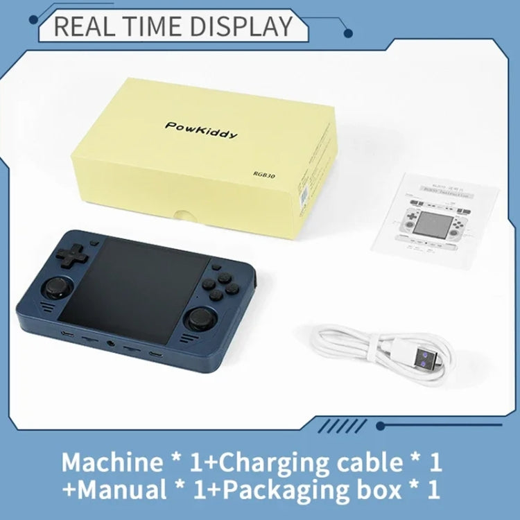 POWKIDDY RGB30  4 Inch IPS Screen Handheld Game Console Built In WIFI＋Bluetooth