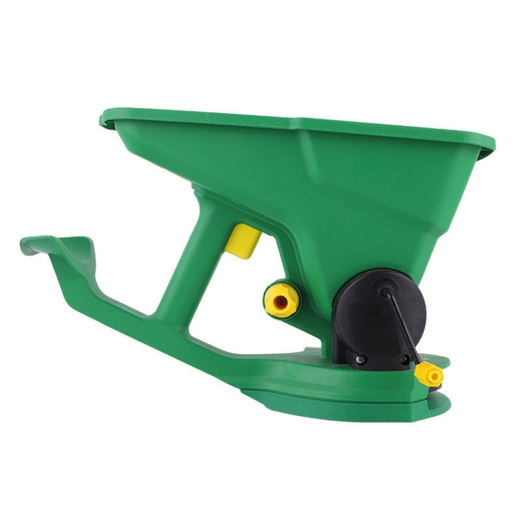 Hand-Powered Seed Spreader for Fertilizer, Salt, Ice Melt Gardens Lawns Small Farms Tool