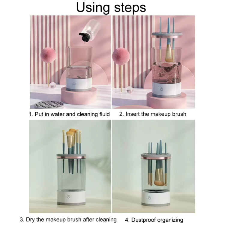Electrical Makeup Tool Cleaner USB Plug-In Brush Cleaning Organizer