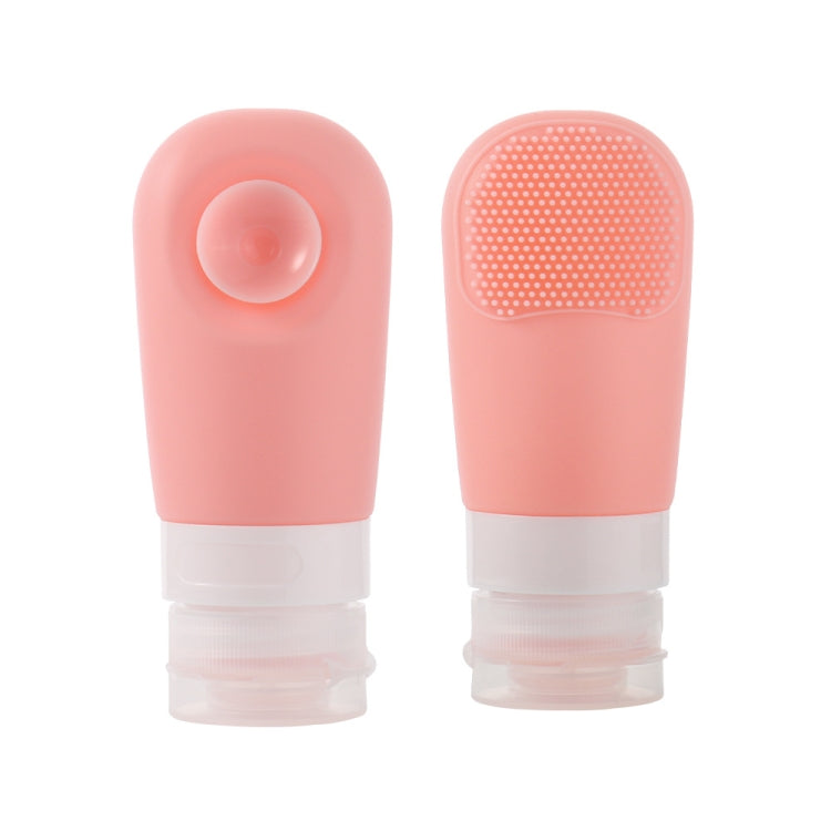 60ml Silicone Suction Cup With Brush Squeezed Bottle Portable Travel Storage Bottle