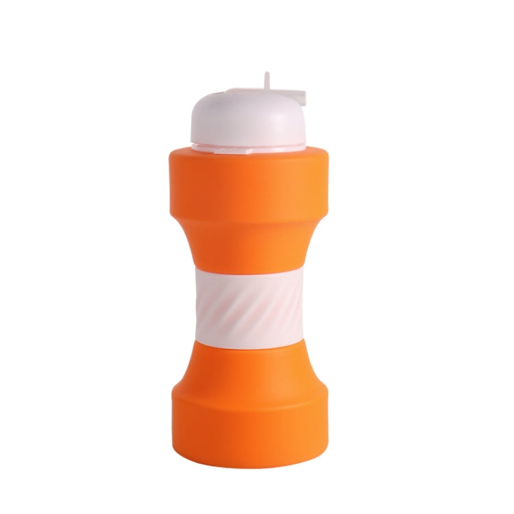 650ml Large Capacity Sports Silicone Water Bottle Foldable Fitness Dumbbell Water Mug