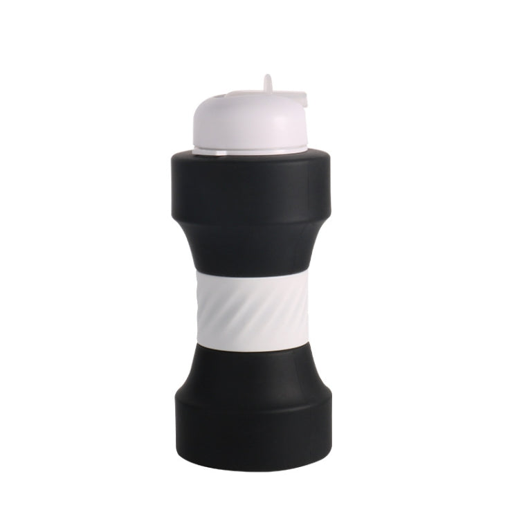 650ml Large Capacity Sports Silicone Water Bottle Foldable Fitness Dumbbell Water Mug