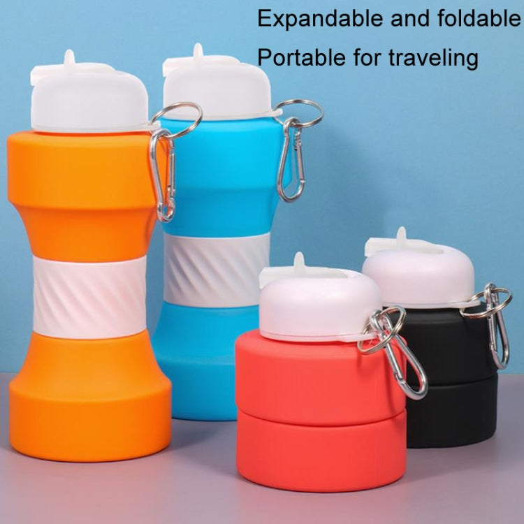 650ml Large Capacity Sports Silicone Water Bottle Foldable Fitness Dumbbell Water Mug