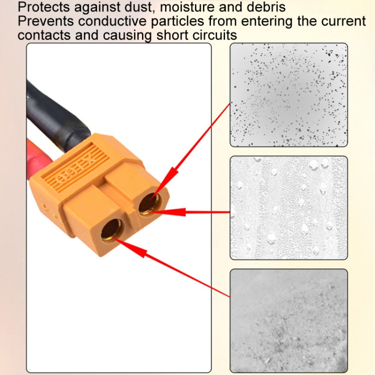 10pcs /Pack XT60 Lithium Battery Plug Protective Cover Plug Dustproof Anti-oxidation Insulation Cover