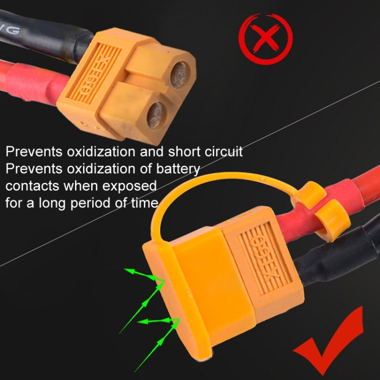 10pcs /Pack XT60 Lithium Battery Plug Protective Cover Plug Dustproof Anti-oxidation Insulation Cover