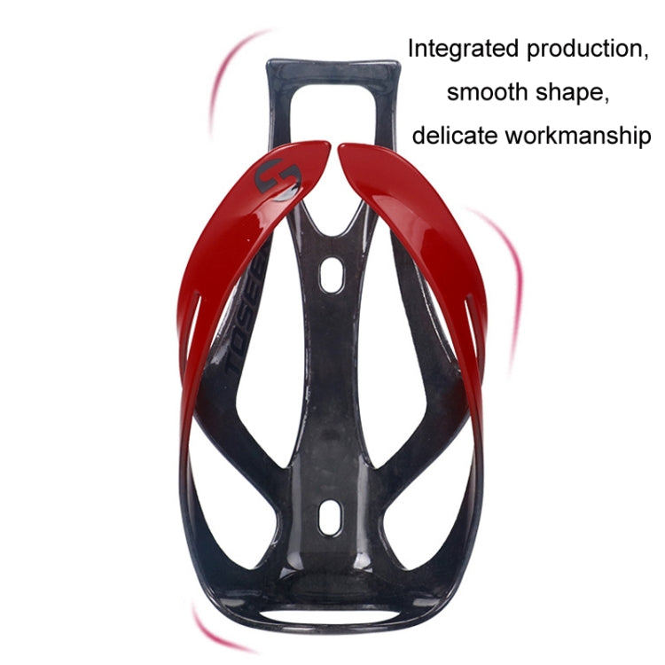TOSEEK Outdoor Cycling Carbon Fiber Open Water Bottle Cage