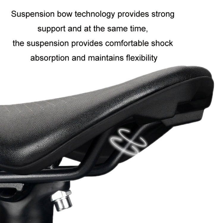 TOSEEK Bicycle Wide Seat Cushion Shock Absorption Comfortable Saddle