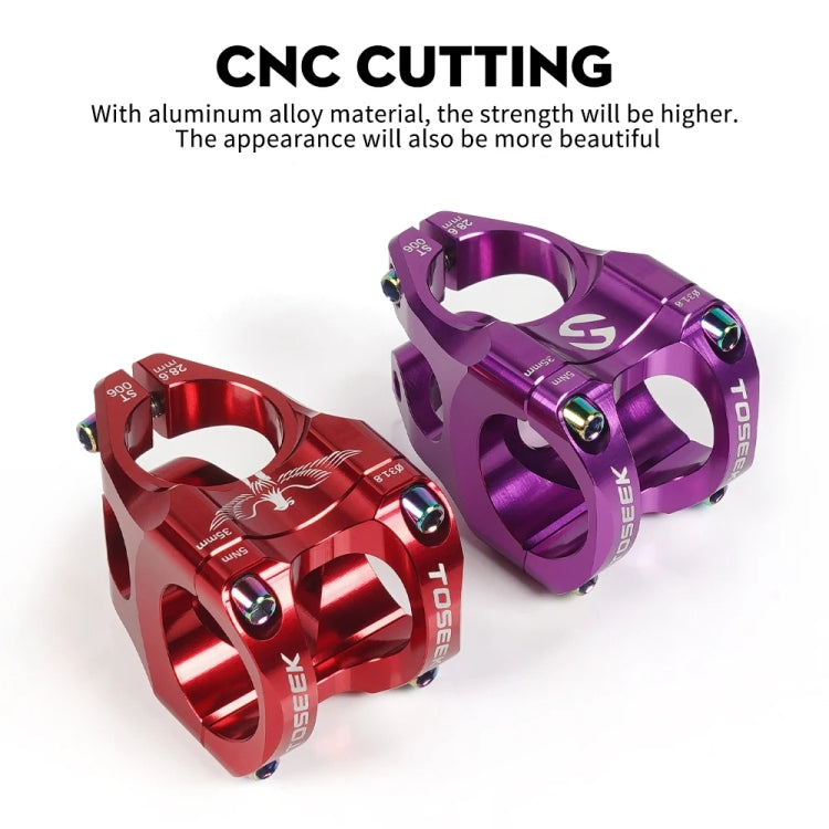 TOSEEK 35mm Aluminum Alloy Stem Bicycle Modification Accessories