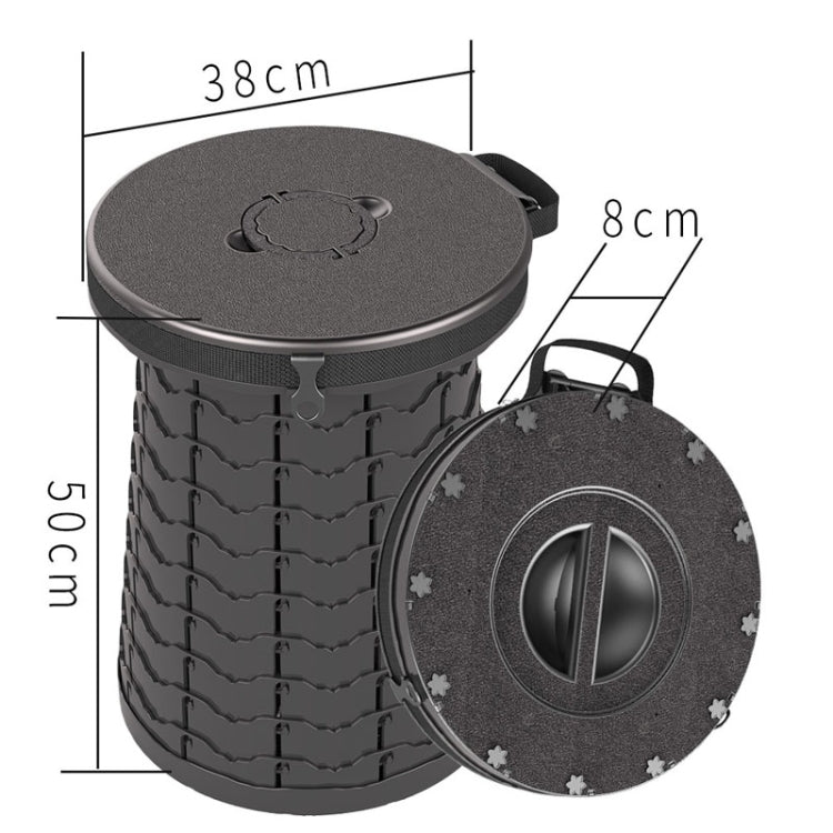 Car Outdoor Multifunctional Retractable Thickened Folding Stool Portable Toilet