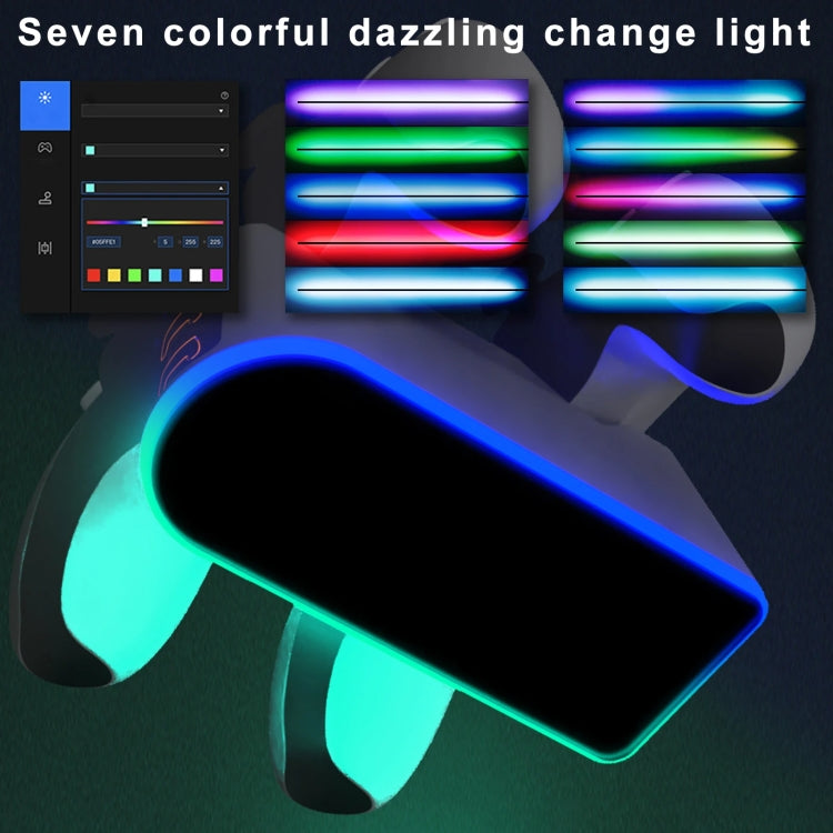 For PS5 Handle Charger Colorful Grip Double Fast Charging LED Lamp Seat Charger