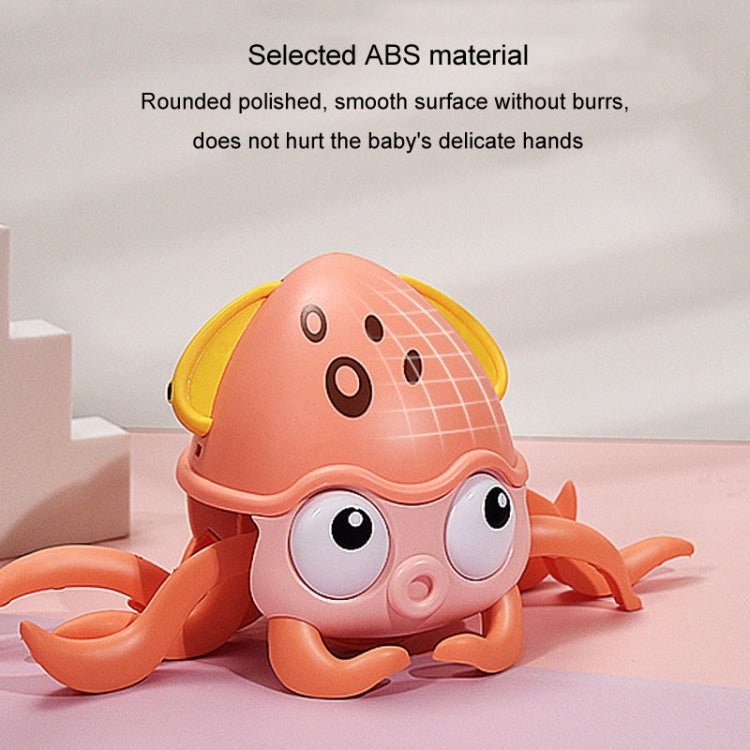 Children Electrical Sensor Octopus Toy Automatic Obstacle Avoidance Sound Light Crawling Quirky Toy