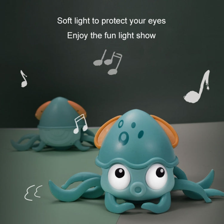 Children Electrical Sensor Octopus Toy Automatic Obstacle Avoidance Sound Light Crawling Quirky Toy