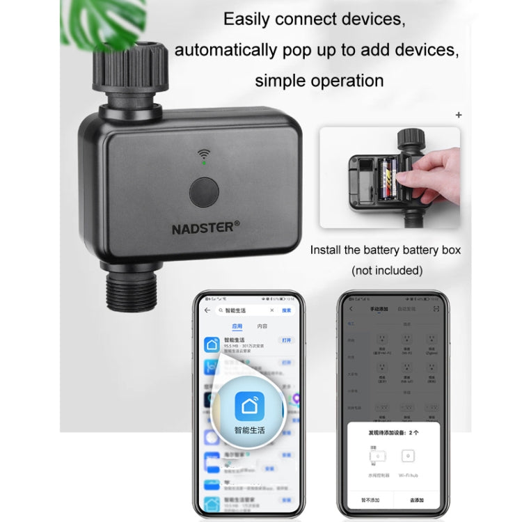 NADSTER US Plug Bluetooth WiFi Remote Automatic Timed Flower Watering Controller