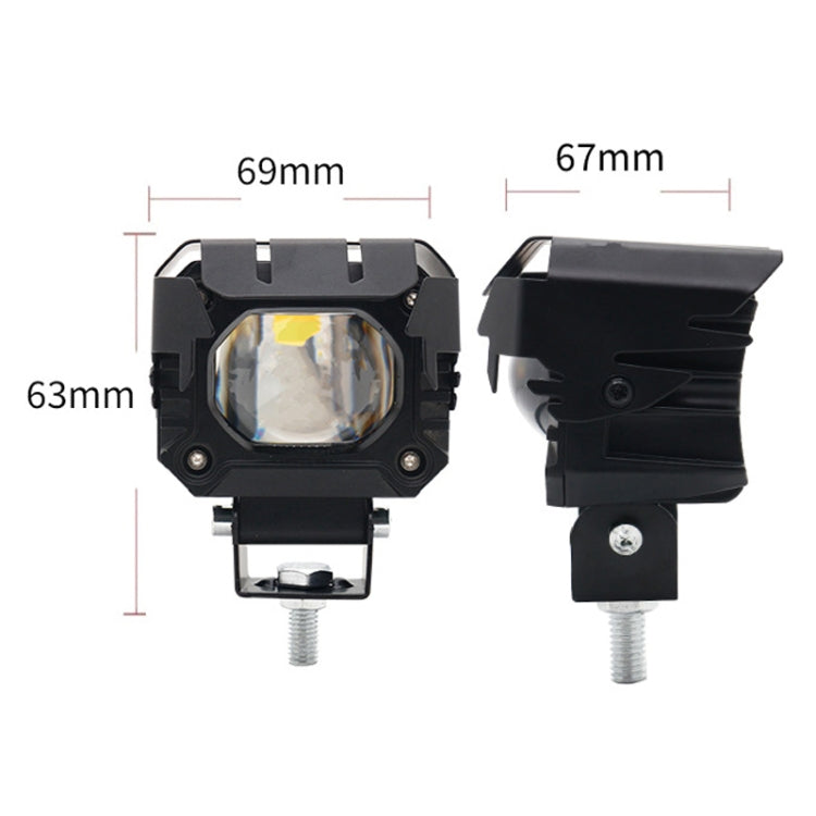 Motorcycle Strong Light With Lens Spotlight Electrical Bike Conversion Spotlight Paving Light