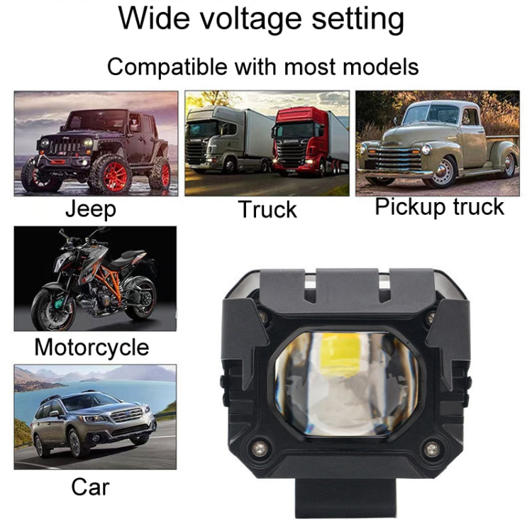 Motorcycle Strong Light With Lens Spotlight Electrical Bike Conversion Spotlight Paving Light