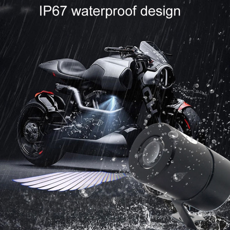 1pair Motorcycle Angel Wings Welcome Light LED Chassis Modified Wings Projector Light
