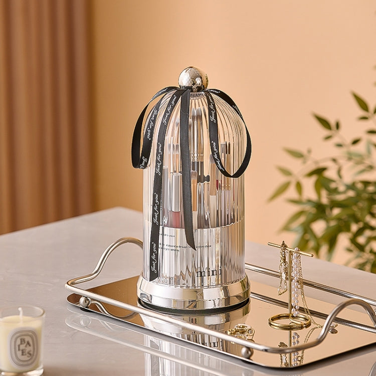 Rotating Makeup Brush Storage Bucket Desktop Cosmetic Storage Box