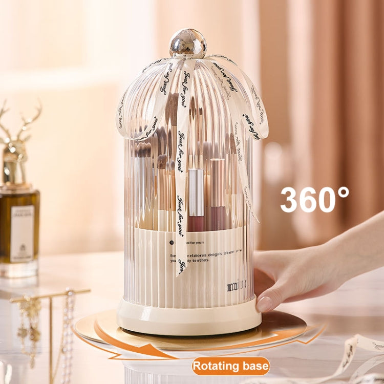 Rotating Makeup Brush Storage Bucket Desktop Cosmetic Storage Box