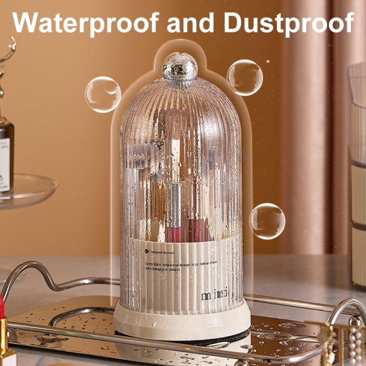 Rotating Makeup Brush Storage Bucket Desktop Cosmetic Storage Box