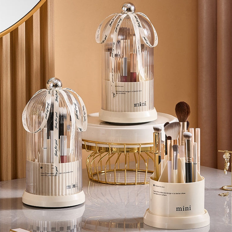 Rotating Makeup Brush Storage Bucket Desktop Cosmetic Storage Box