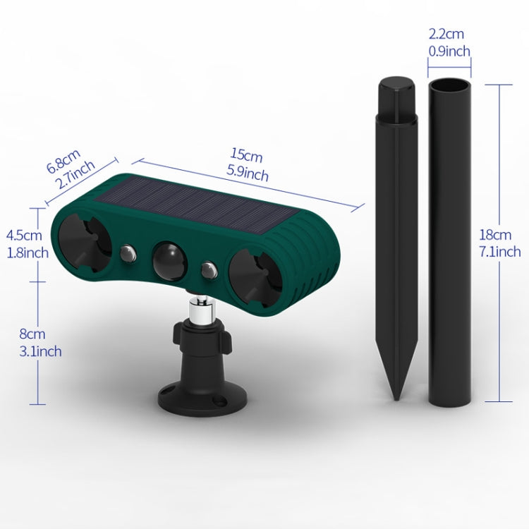 N911W Solar Powered Mouse Repeller Alarm Infrared Sensor Animal Repellent